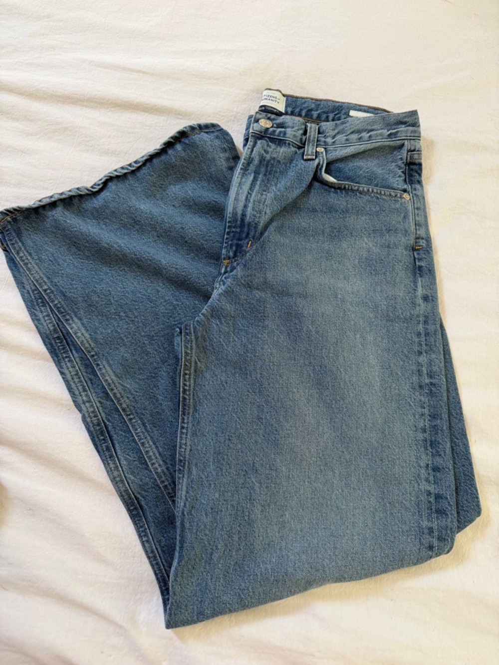 Citizens of Humanity Paloma Jeans Size 29 Wide Leg High Rise Denim Revolve - Picture 2 of 11
